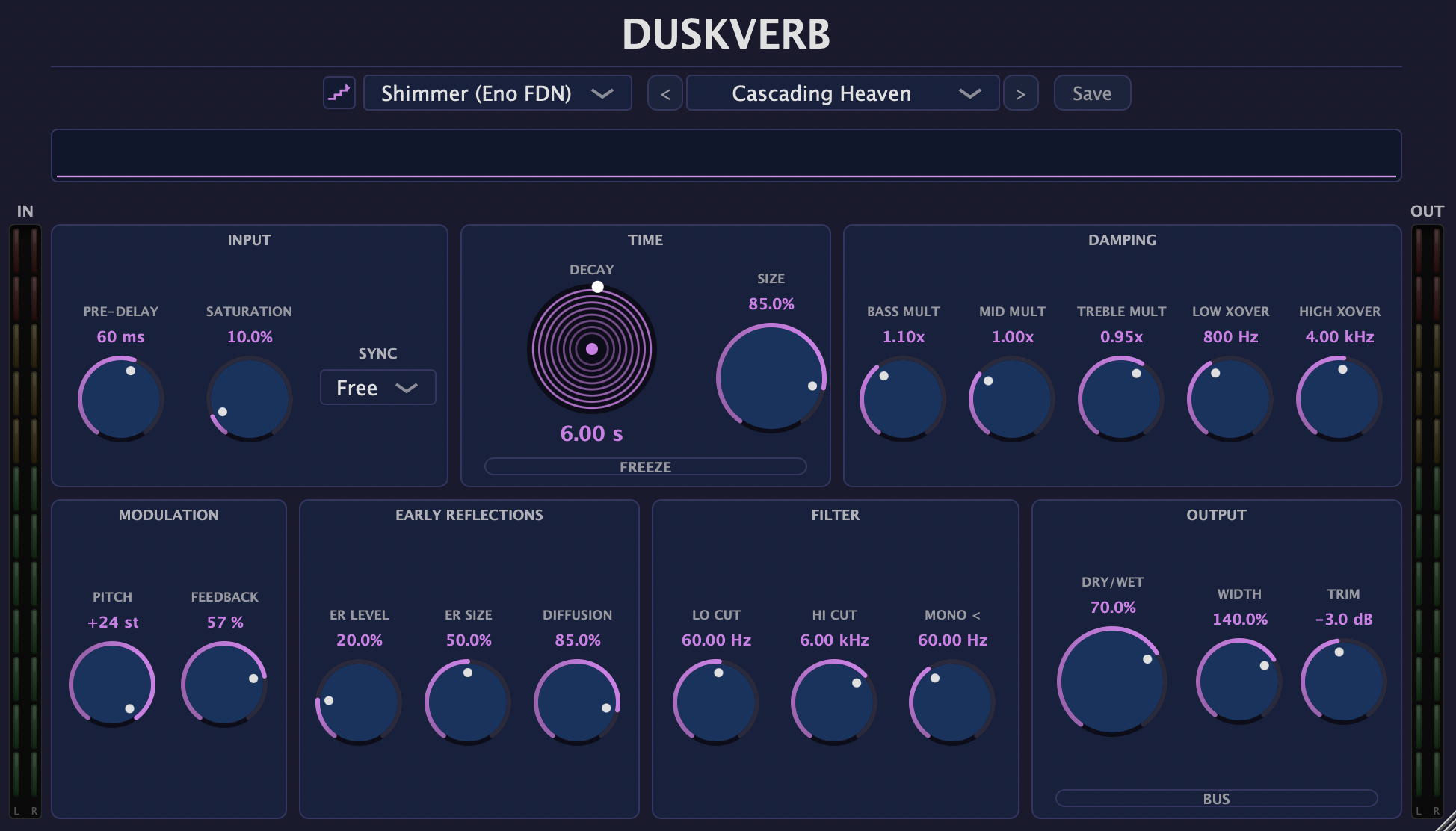 DuskVerb screenshot